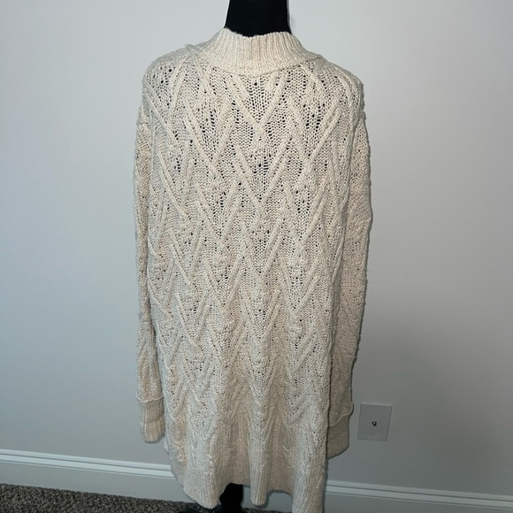 Free People Montana Cable Cotton Cardigan Size M - Picture 3 of 9